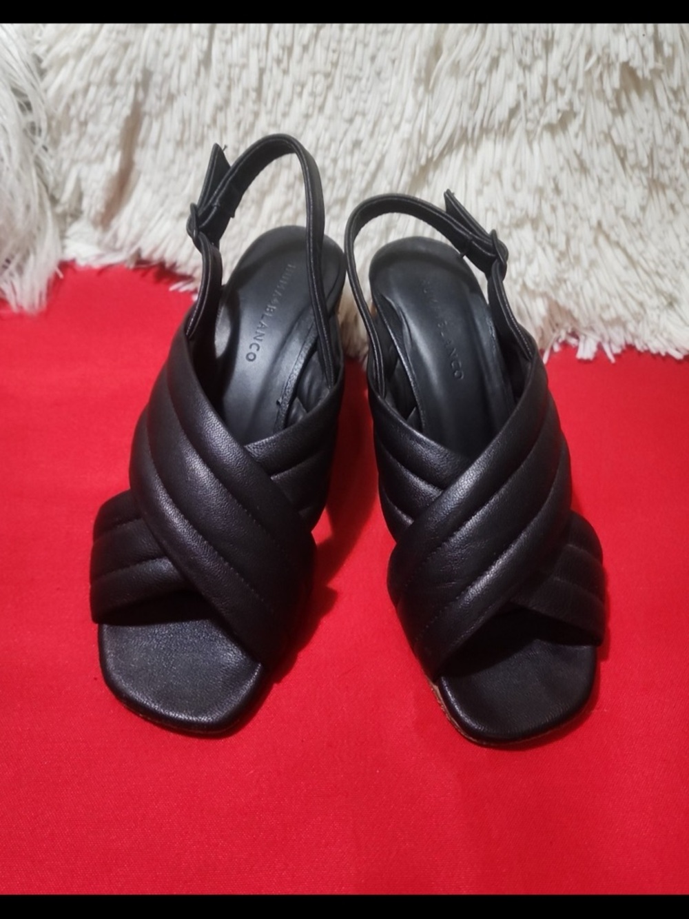 Women’s Black Crisscross Slingback Sandals by AMERICAN EAGLE